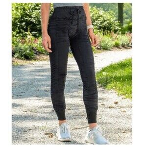 AGOGIE +40 Resistance Band Training Leggings Medium Black Compression Pants